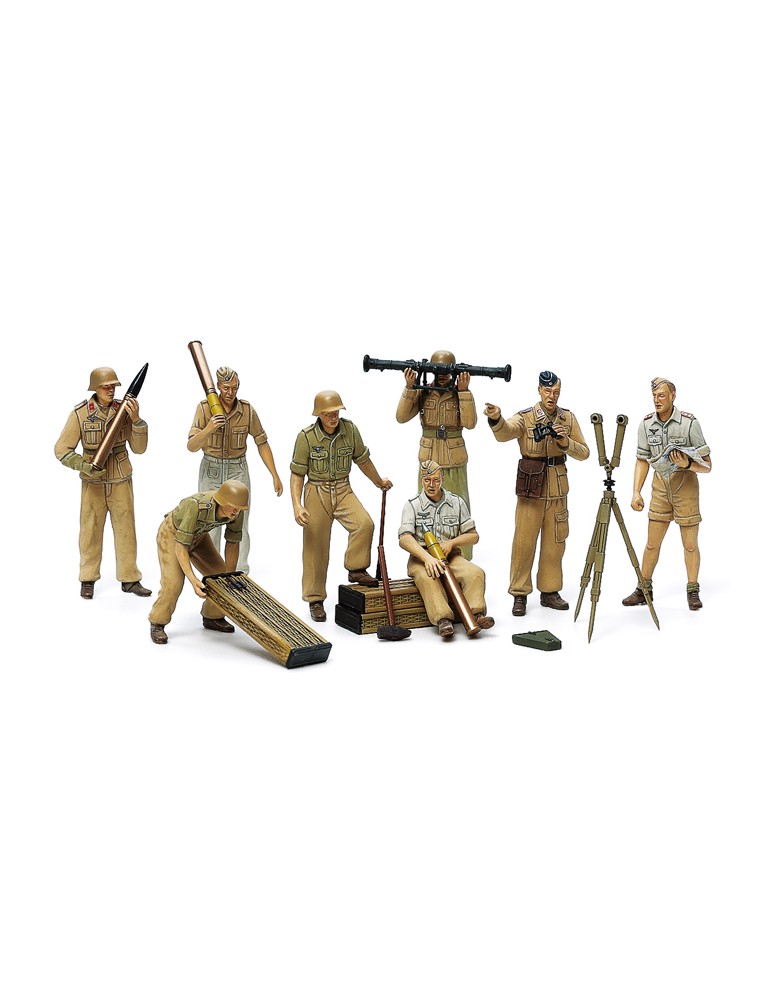 TAMIYA - 1/35 German Artillery Crew Set Africa Corps Luftwaffe