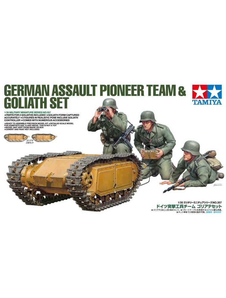 TAMIYA - 1/35 German Assault Pioneer Team w/ Goliath Set