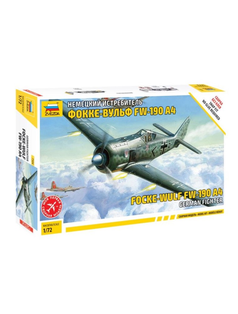 ZVEZDA - 1/72 FOCKE-WULF fw-190 A4 German Fighter