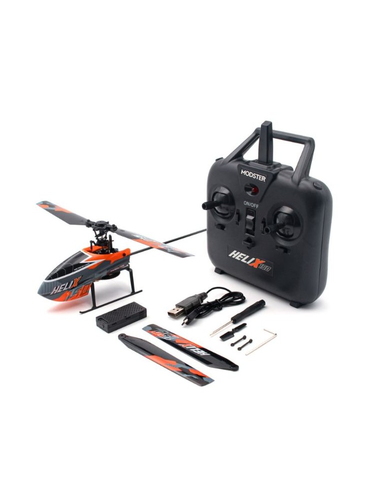 MODSTER - HeliX 150 Elicottero Flybarless Mode 1 e Mode 2 fino a 15 minuti di volo