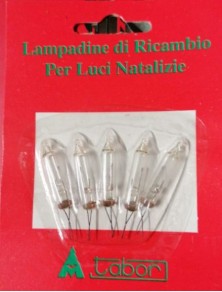 Generica - RICARICA PISELLINI 5pz x 20 LUCI LINEARI BIANCHI