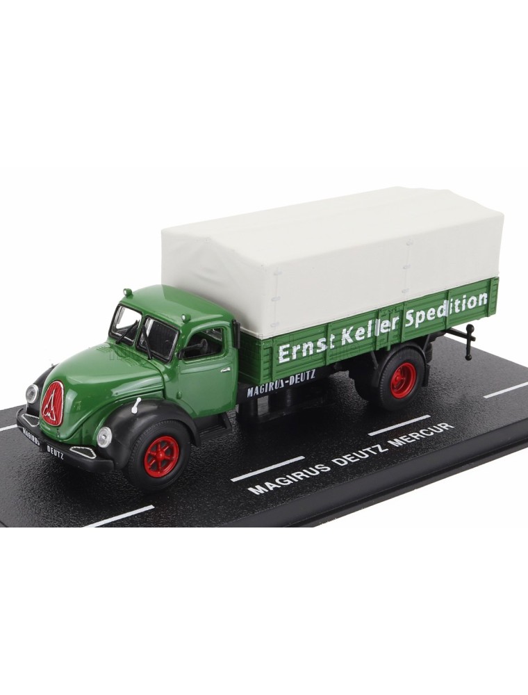 MAGIRUS - DEUTZ TLF-16 MERCUR TELONATO TRUCK 2-ASSI 1956 - GREEN WHITE