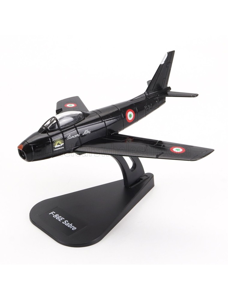 NORTH AMERICAN - F-86E SABRE MILITARY AIRPLANE 1961 - BLACK