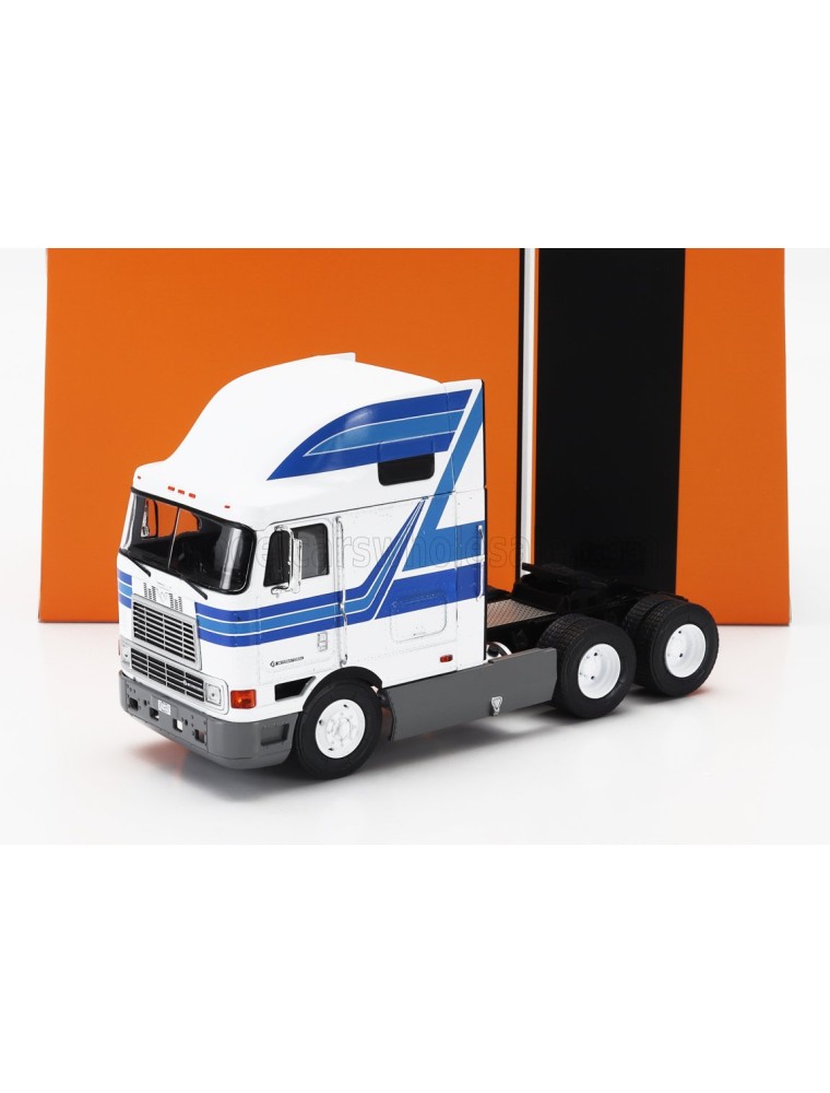 INTERNATIONAL - EAGLE CABOVER TRACTOR TRUCK 3-ASSI 1995 - WHITE BLUE