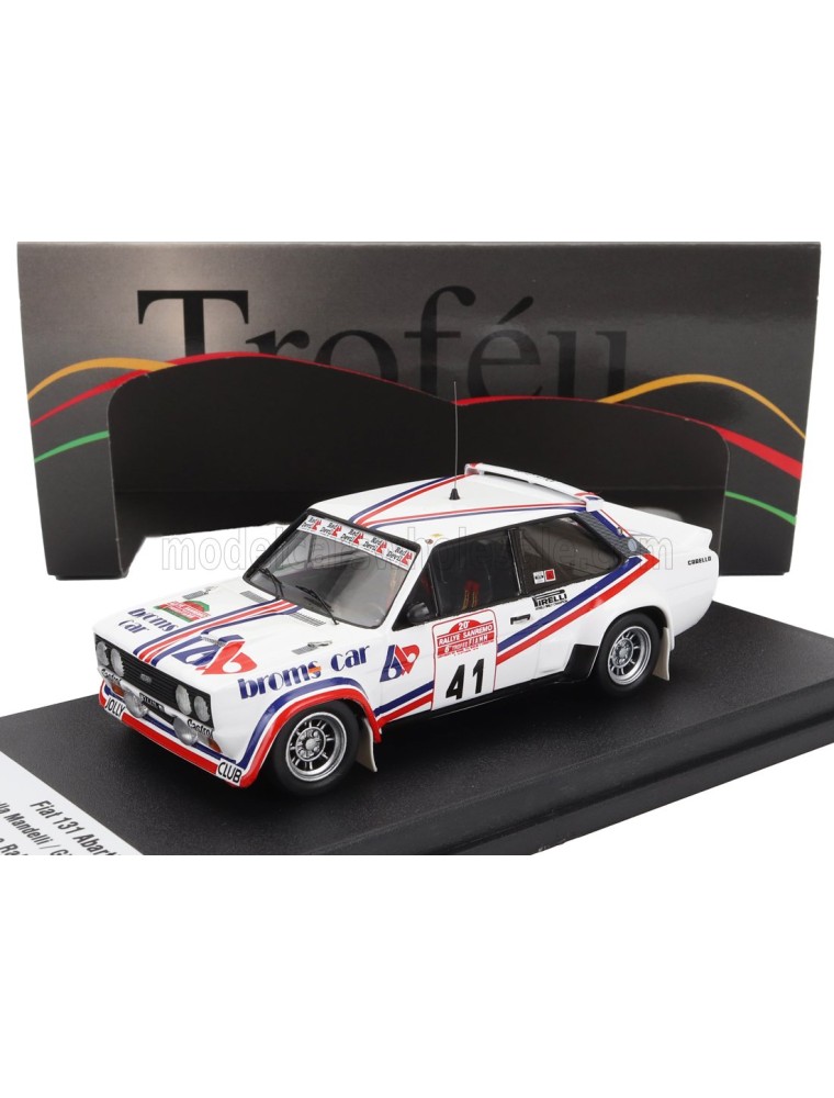 FIAT - 131 ABARTH N 41 RALLY SANREMO 1978 ANTONELLA MANDELLI - GIULIA PERNICE - WHITE RED BLUE