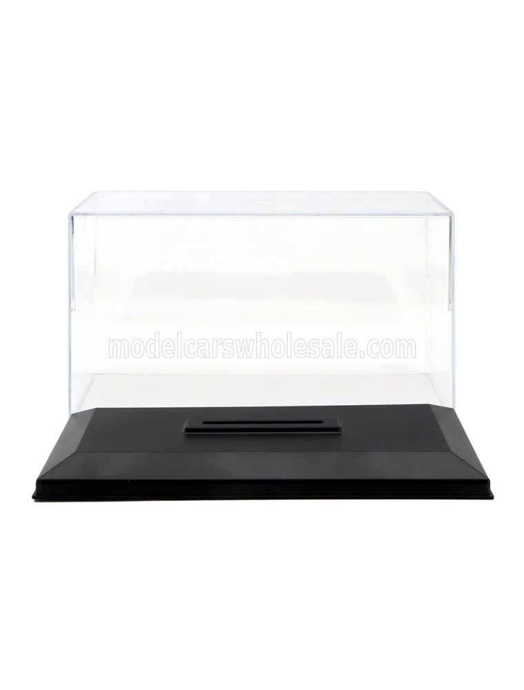 VETRINA DISPLAY BOX - BOX FOR 1/43 BASE IN PLASTICA NERA - PLASTIC BASE BLACK - Lungh.LENGTH cm 15.0 X Largh.WIDTH cm 7.7 X Alt.