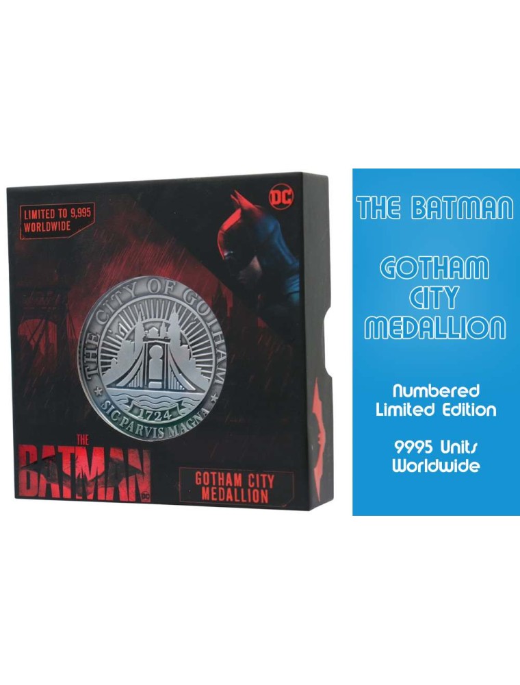 THE BATMAN GOTHAM METAL MEDALLION LTD ED