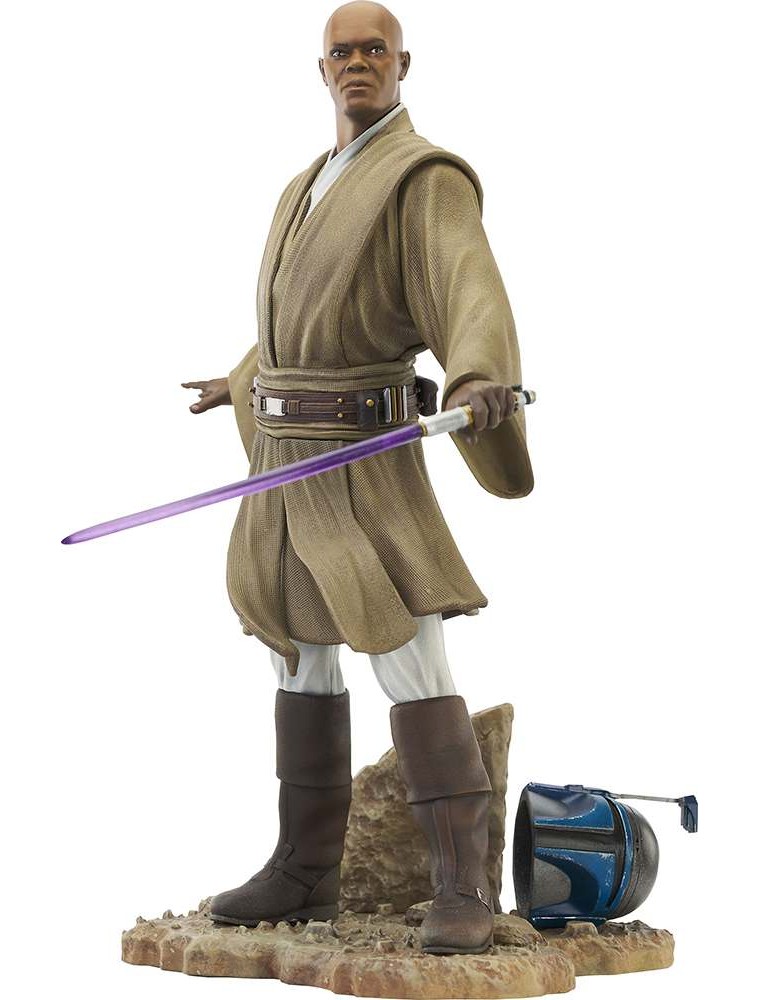 SW PREMIER COLL AOTC MACE WINDU STATUE