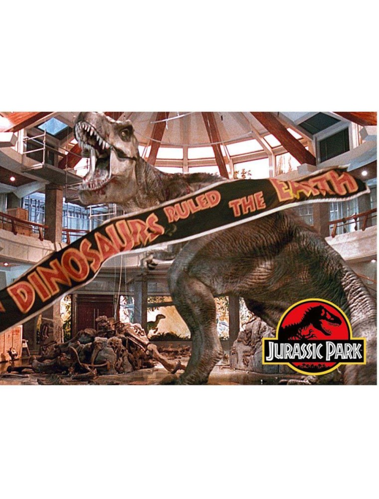 JURASSIC PARK T-REX BANNER FLAT MAGNET