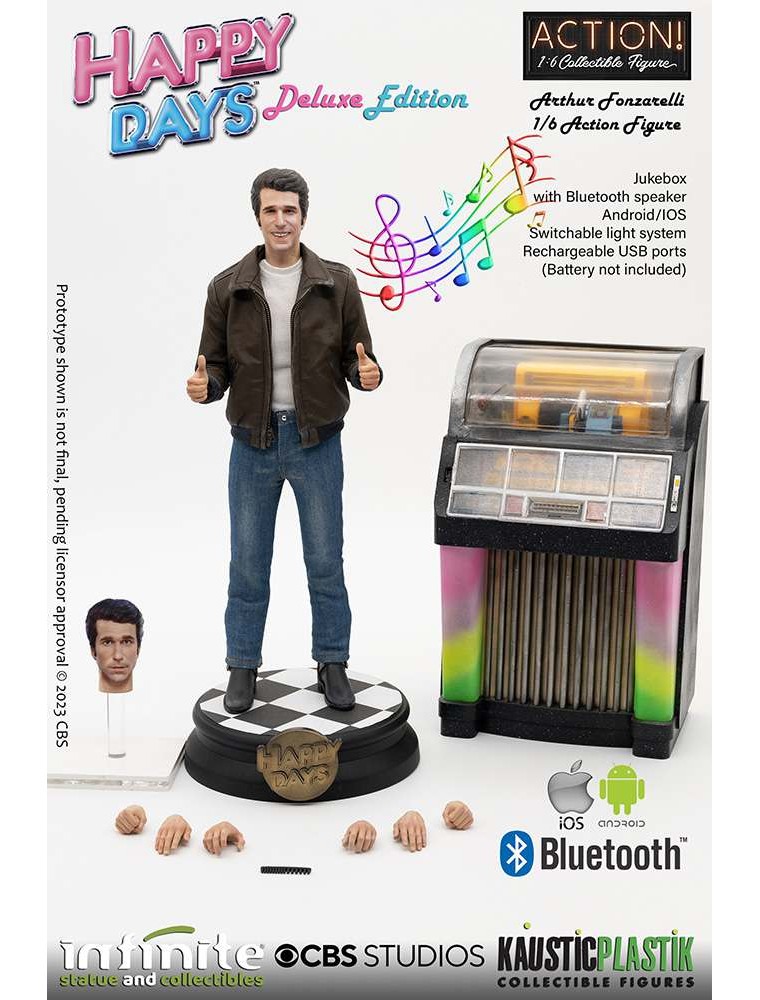 FONZIE HAPPY DAYS W/JUKE-BOX 1/6 AF DLX