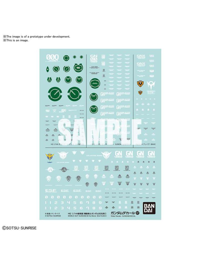 GUNDAM DECAL 127 GUNDAM 00 MOVIE MULTI 1