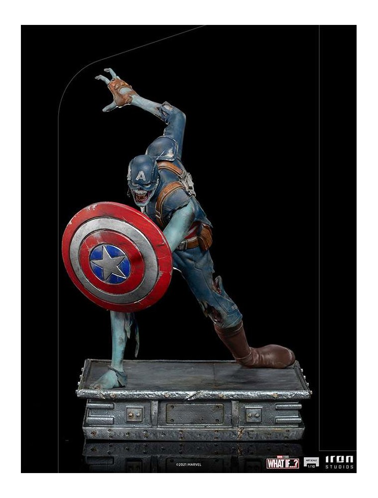 WHAT IF ZOMBIE CAPT AMERICA 1/10 ART ST