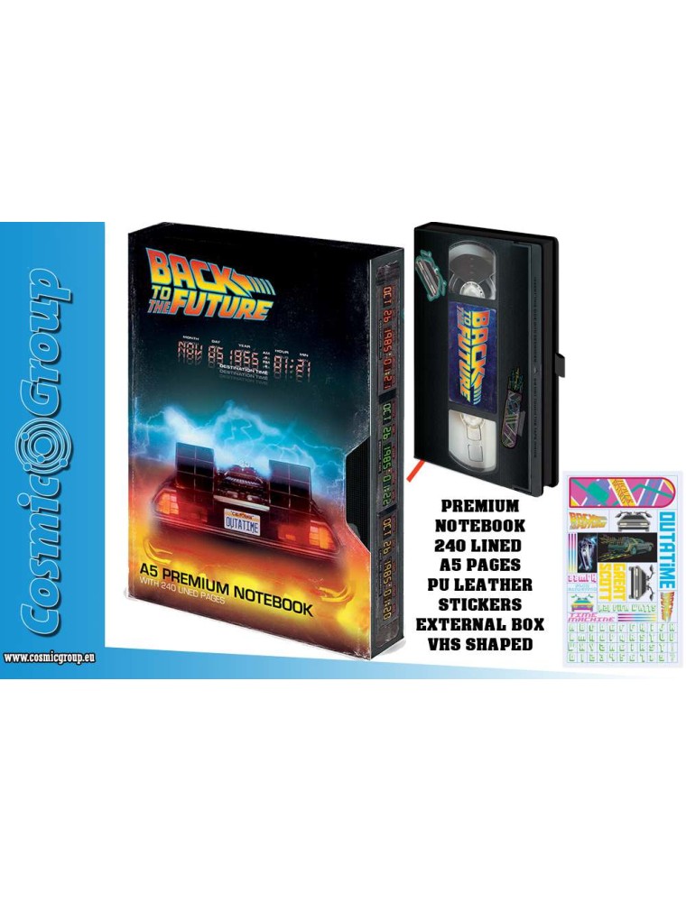 BACK TO THE FUTURE VHS A5 NOTEBOOK