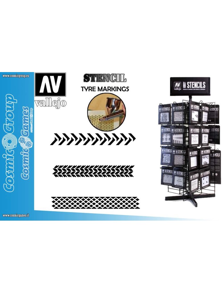 STENCIL STTX002 TYRE MARKINGS