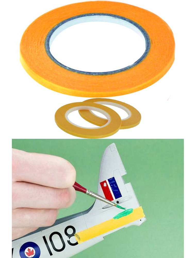 MASKING TAPE 3mmX18m - TWIN PACK