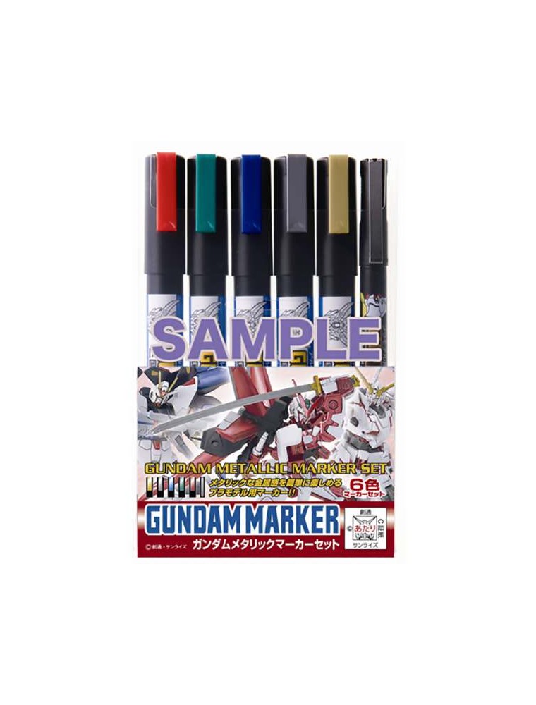 GUNDAM MARKER AMS-121 METALLIC SET