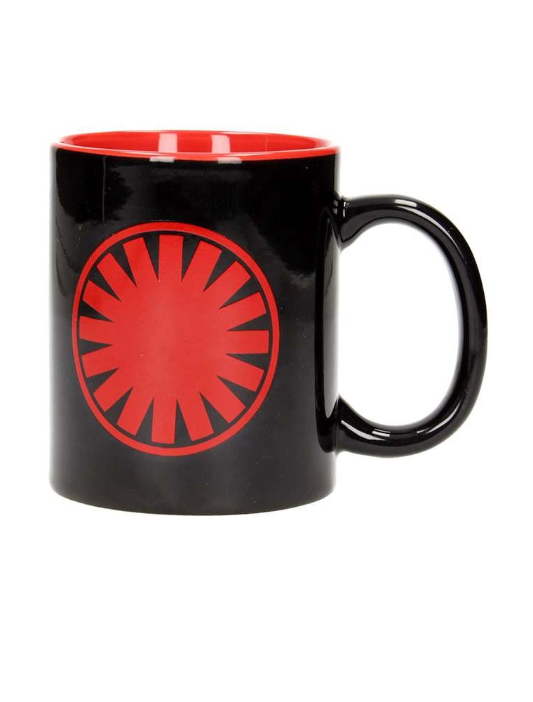 SW EP7 FIRST ORDER SYMBOL BLACK/RED MUG