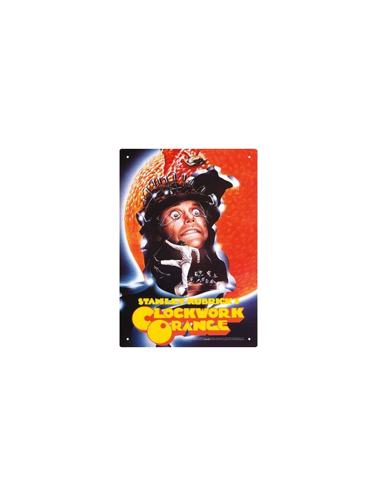 A CLOCKWORK ORANGE ONE SHEET TIN SIGN