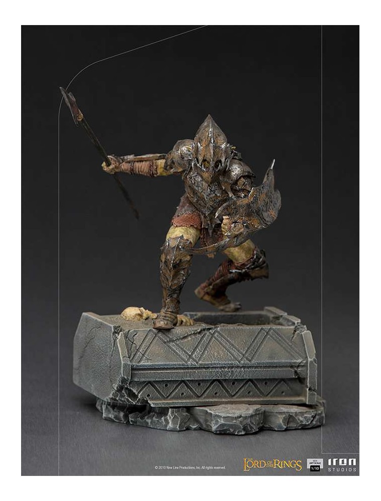 LOTR ARMORED ORC 1/10 ART STATUE