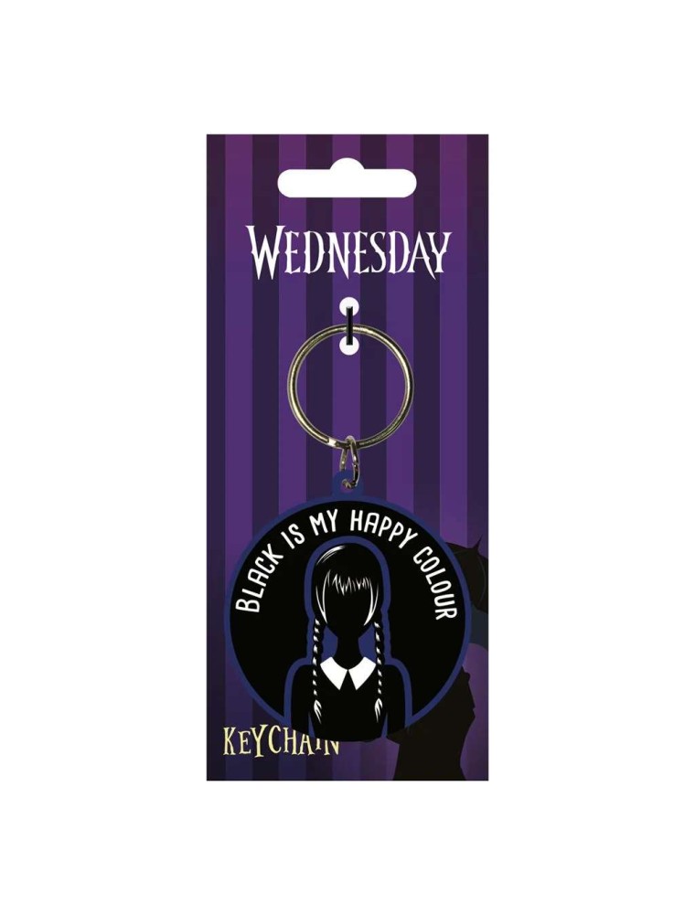 WEDNESDAY HAPPY COLOUR PVC KEYCHAIN