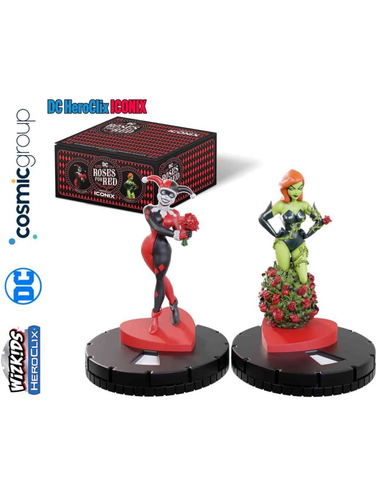 DCHC ICONIX HARLEY QUINN ROSES 4 RED