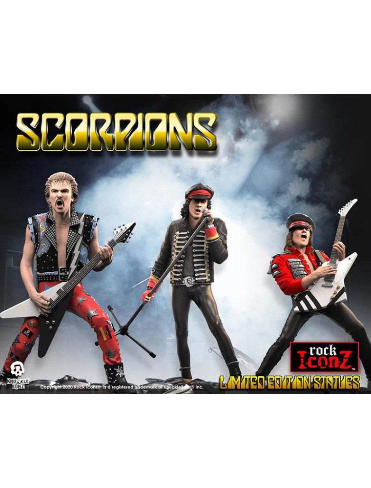 ROCK ICONZ SCORPIONS BAND STATUE SET