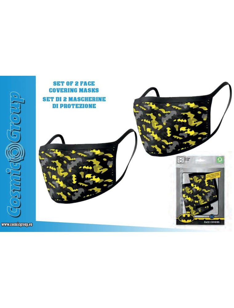 DC BATMAN CAMO FACE COVERING MASK SET(2)