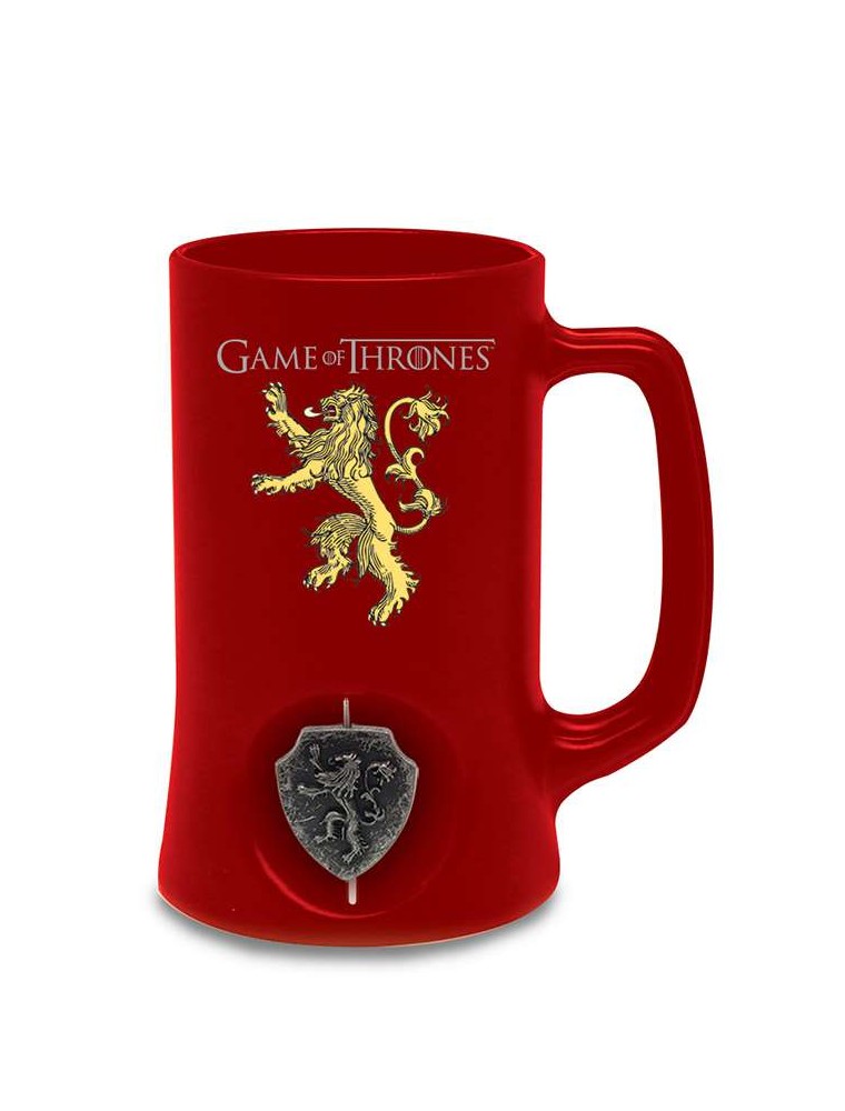 GOT LANNISTER SPIN LOGO RED STEIN