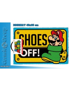 SUPER MARIO SHOES OFF DOORMAT