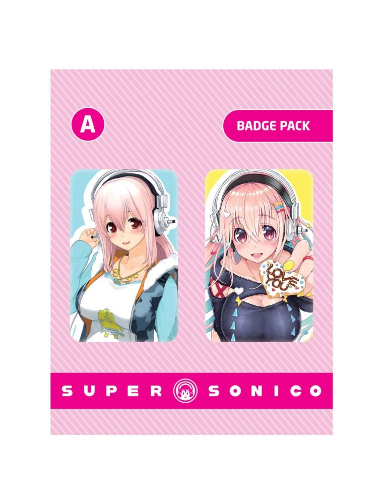  SUPER SONICO PIN BADGE PACK VER A