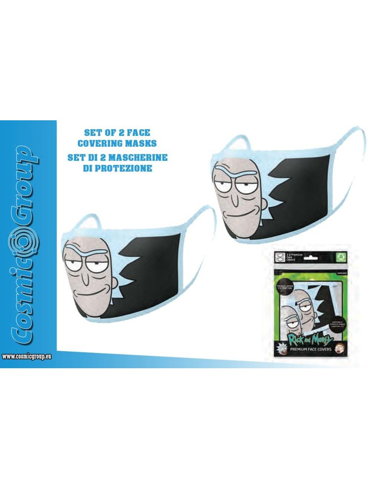 RICK&MORTY RICK FACE COVER.MASK SET(2)