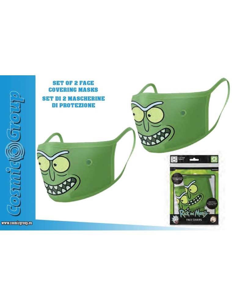 RICK&MORTY PICKLE FACE COVER.MASK SET(2)