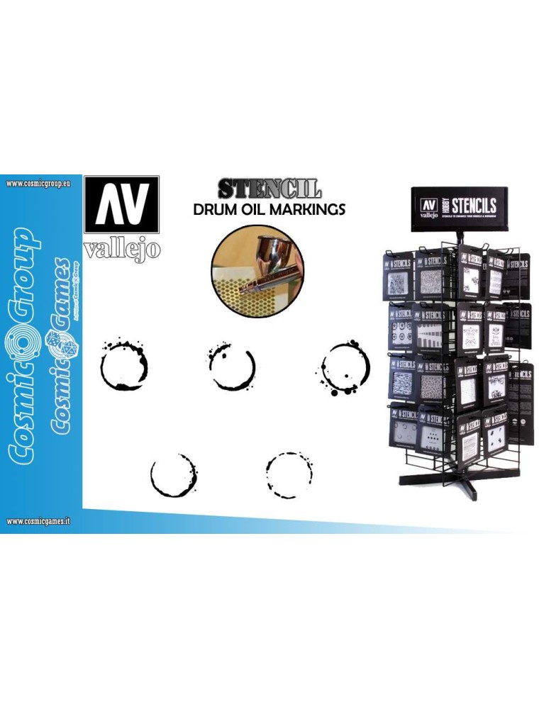 STENCIL STAFV002 DRUM OIL MARKINGS