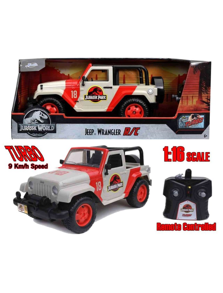 JURASSIC PARK JEEP WRANGLER RC 1:16