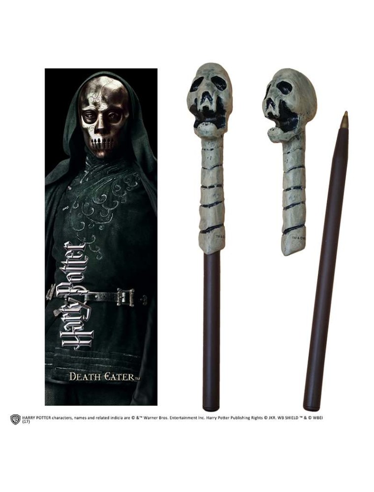 HP DEATH EATER WAND PEN AND BOOKMARK