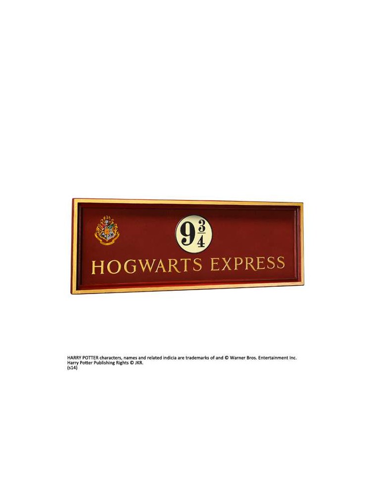 HP HOGWARTS PLATFORM 9 3/4 SIGN