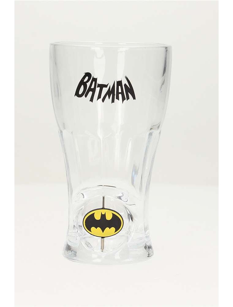 BATMAN SPINNING LOGO SODA GLASS