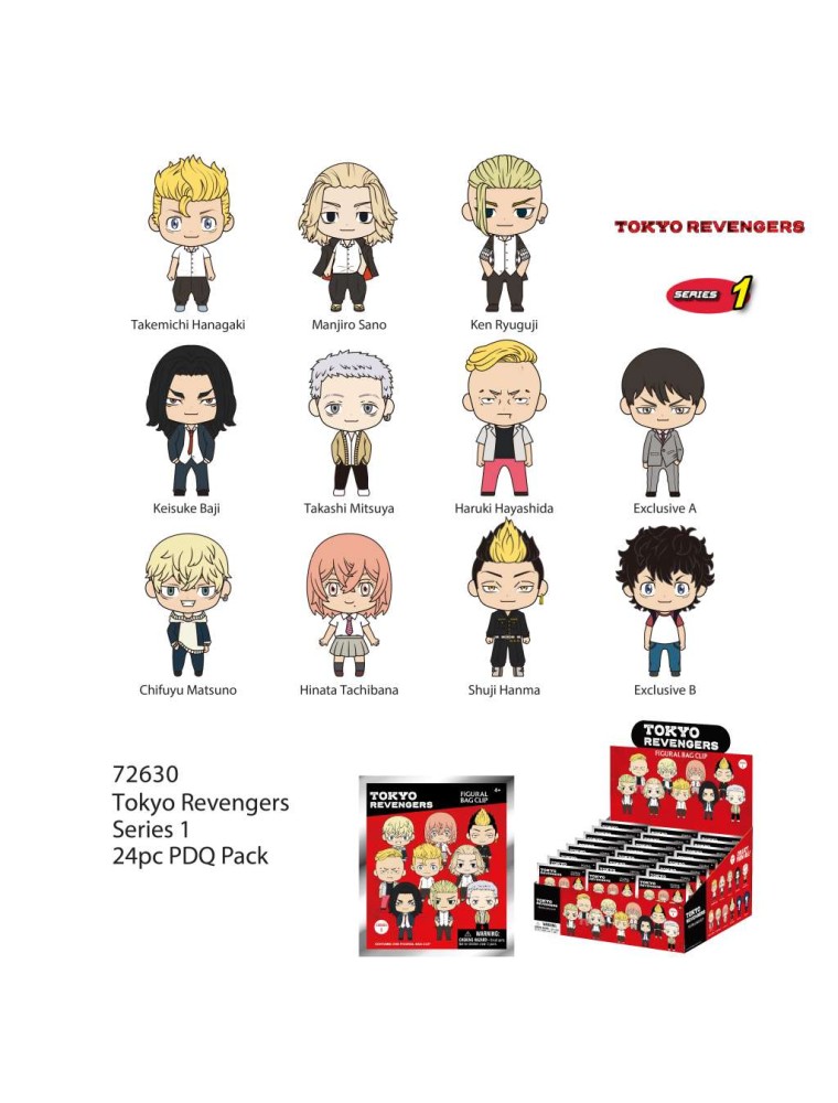 TOKYO REVENGERS BAGCLIP BLIND BOX DI(24)