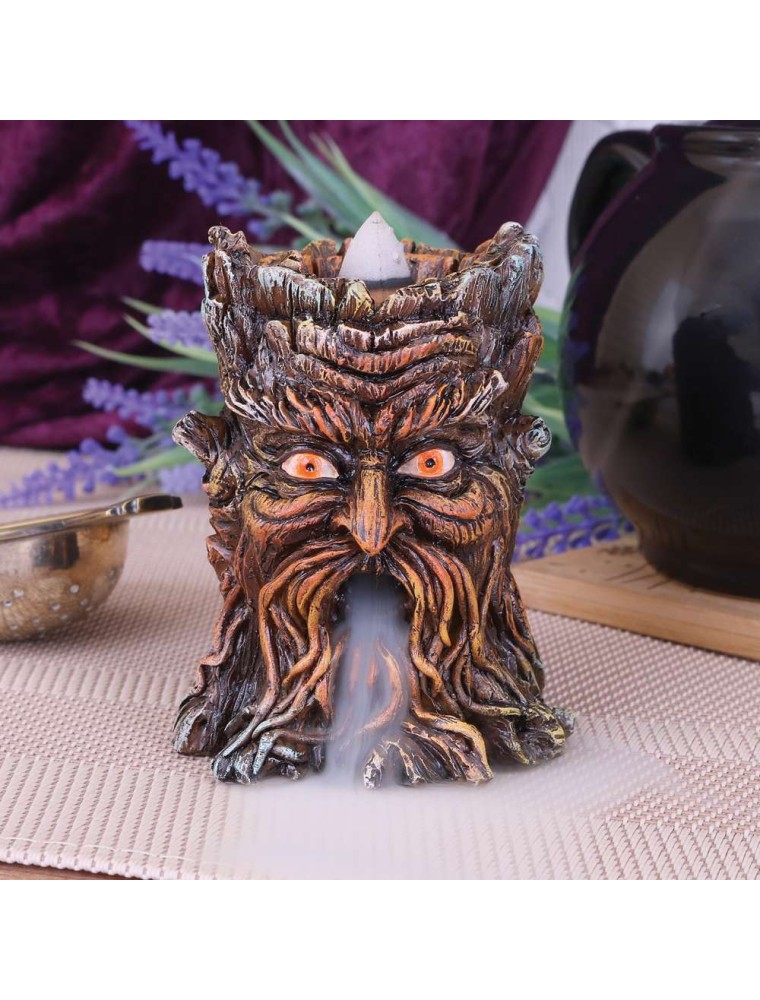 GREEN MAN TREE SPIRIT OAK INCENSE BURNER