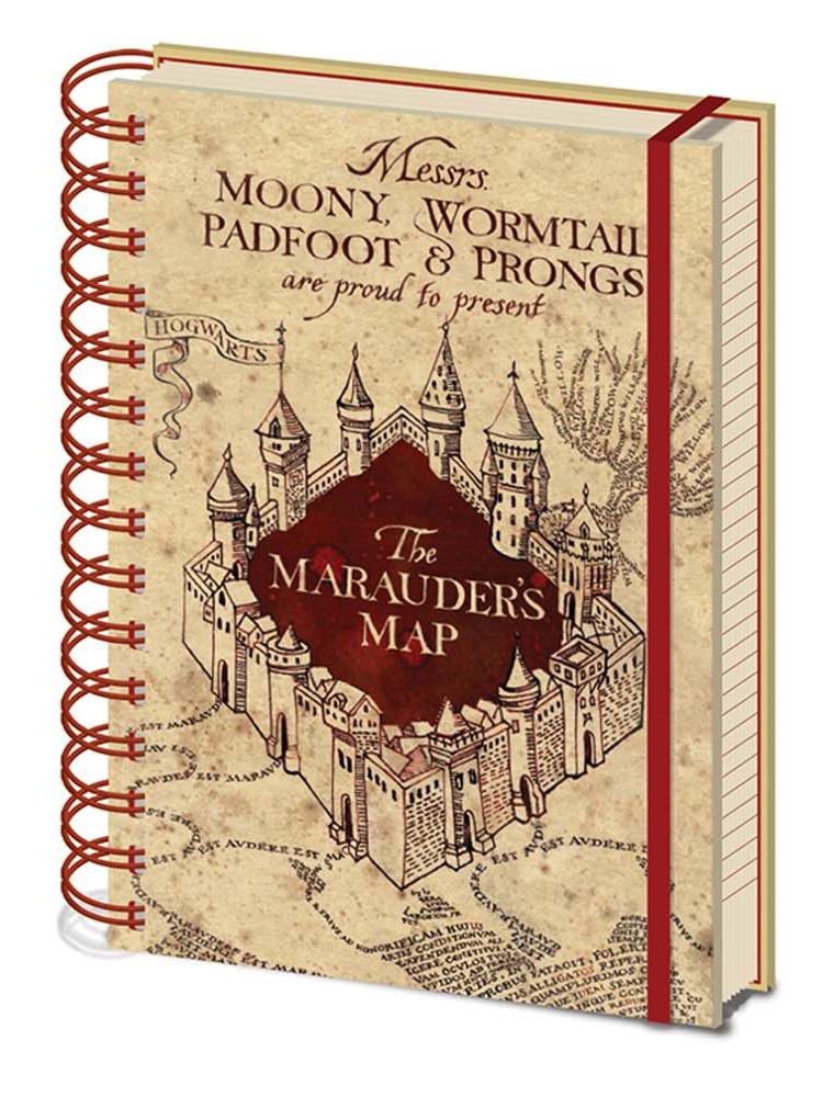 HARRY POTTER MARAUDER MAP NOTEBOOK