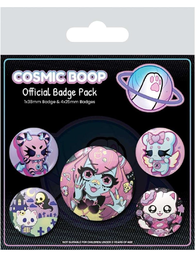 COSMIC BOOP CUTE AND SWEET BADGE PACK