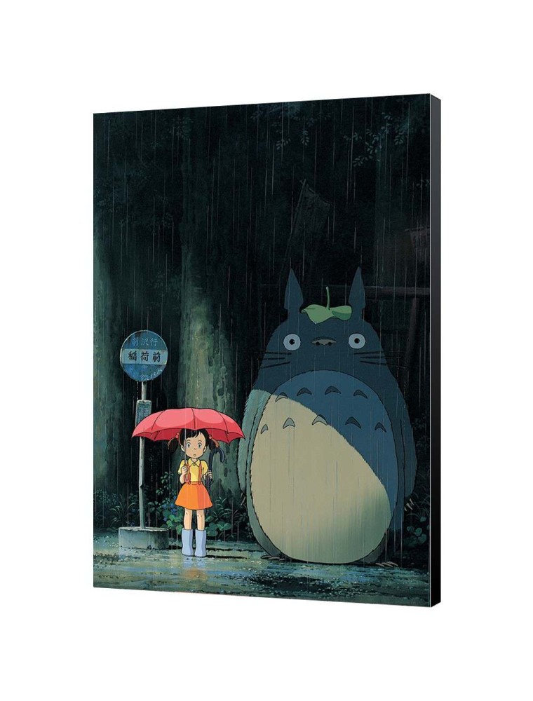 TOTORO BUS STOP 35x50 WOOD PANEL