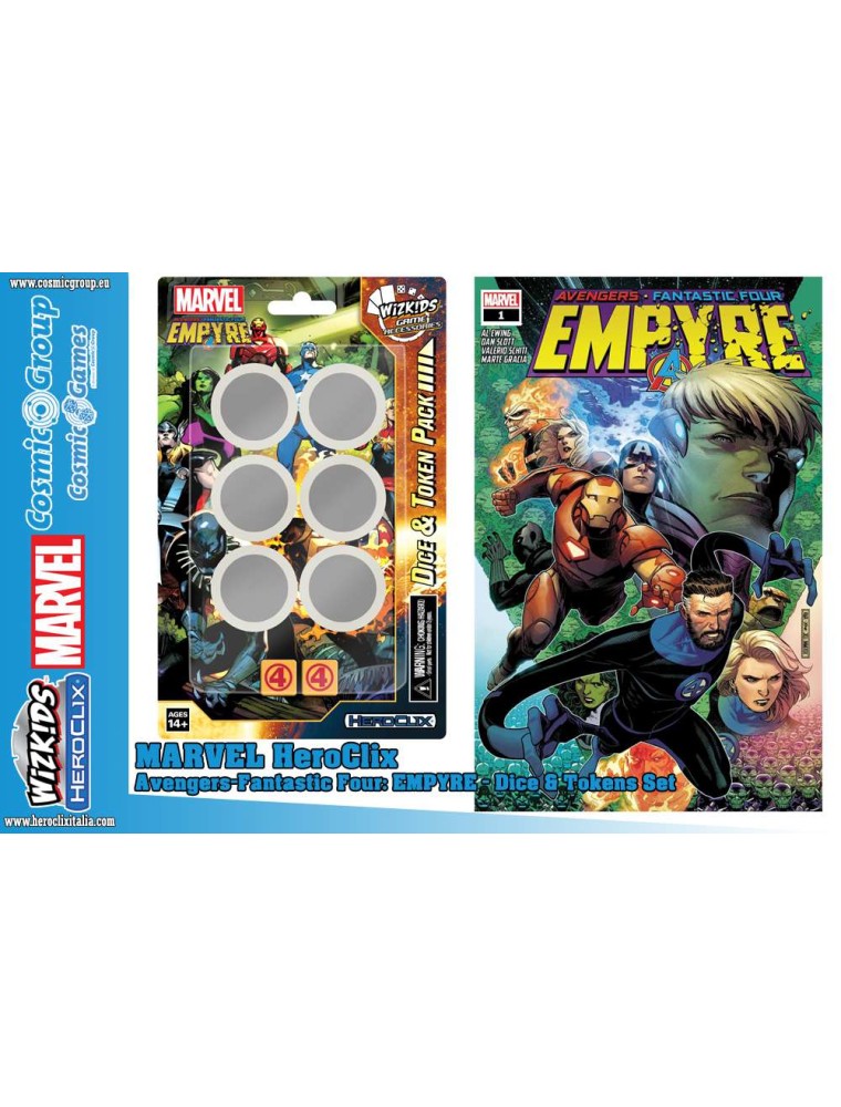 MHC AVENGERS F4 EMPYRE DICE & TOKEN