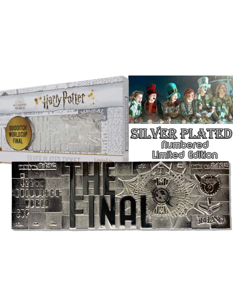 HP QUIDDITCH WORLD CUP TICKET SILVER PL.