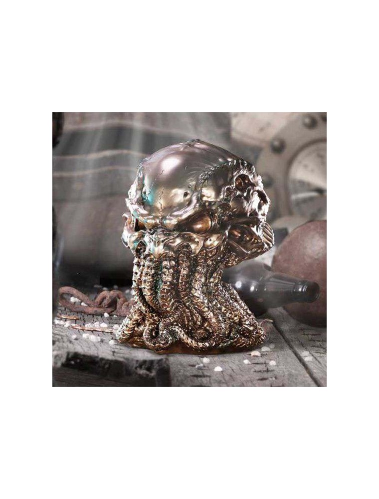 JAMES RYMAN BRONZE CTHULHU SKULL FIG