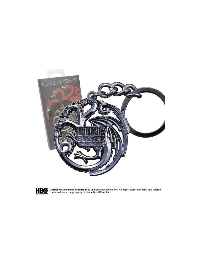 GAME OF THRONES TARGARYEN SIGIL KEYCHAIN