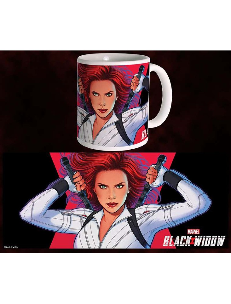 BLACK WIDOW MOVIE WHITE SUIT MUG