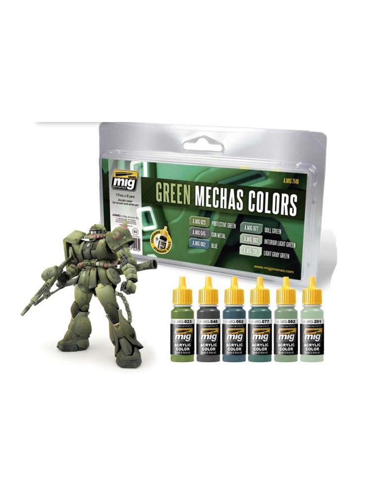 GREEN MECHAS COLORS SET 7149