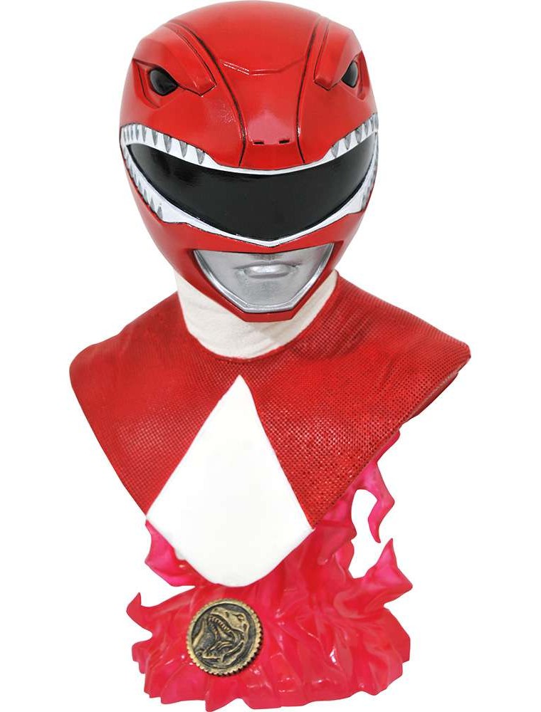 MMPR 3D RED RANGER 1/2 BUST