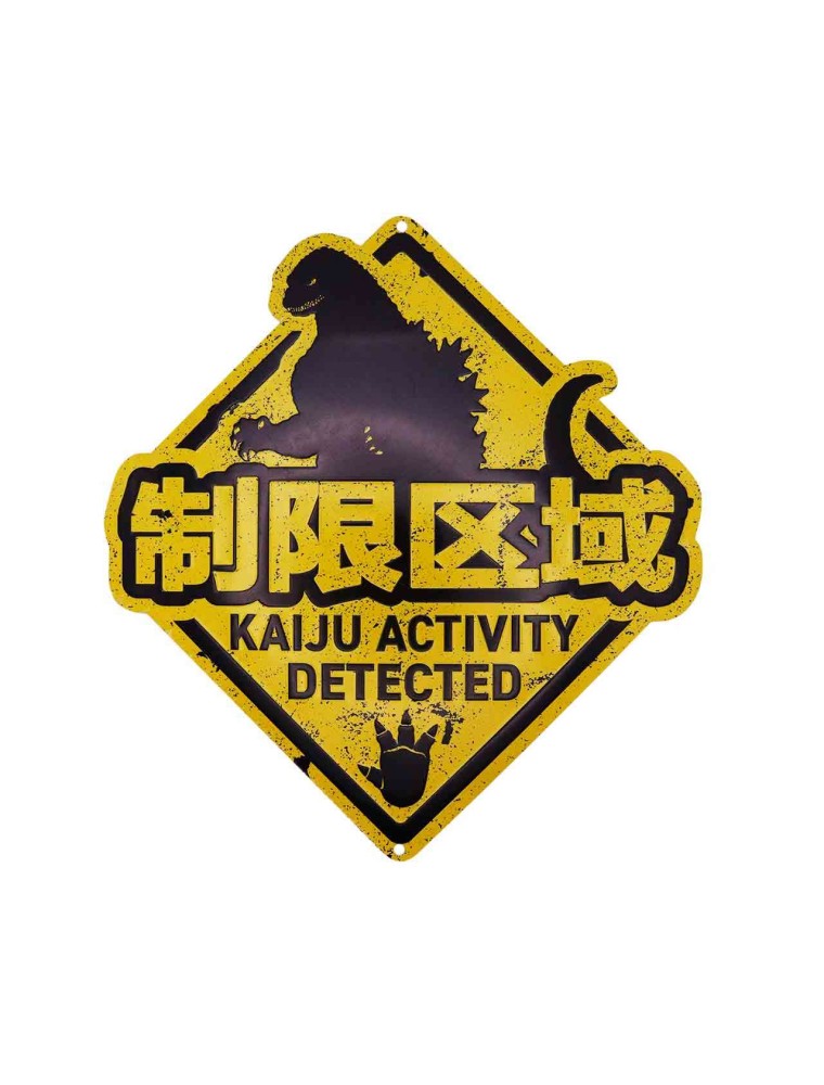 GODZILLA KAIJU TIN SIGN